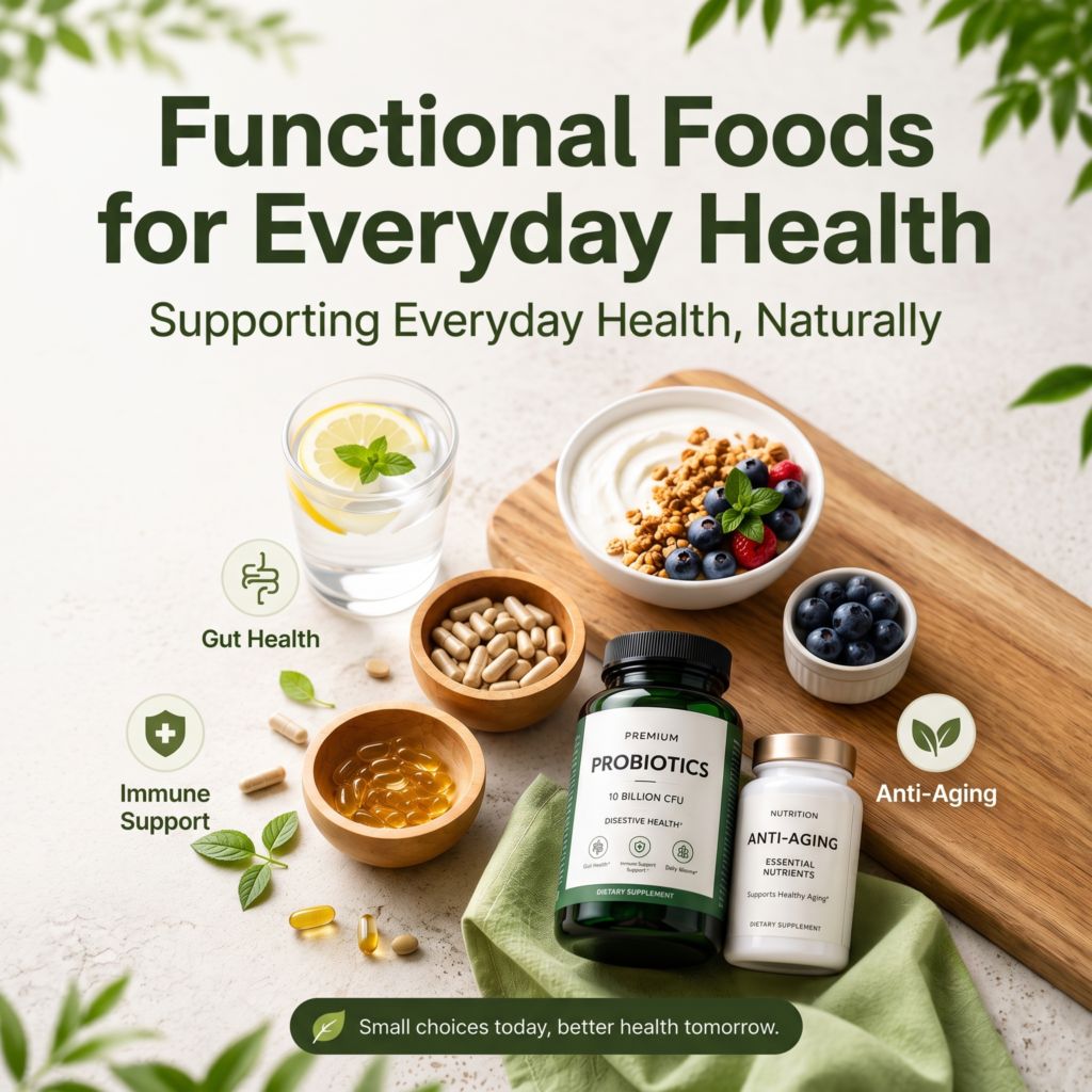 Functional food products supporting gut health