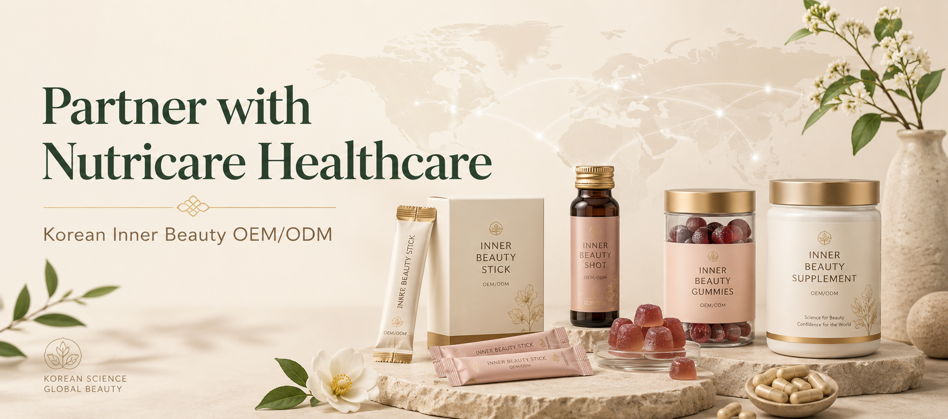 Nutricare Healthcare Korean inner beauty OEM ODM product development partner
