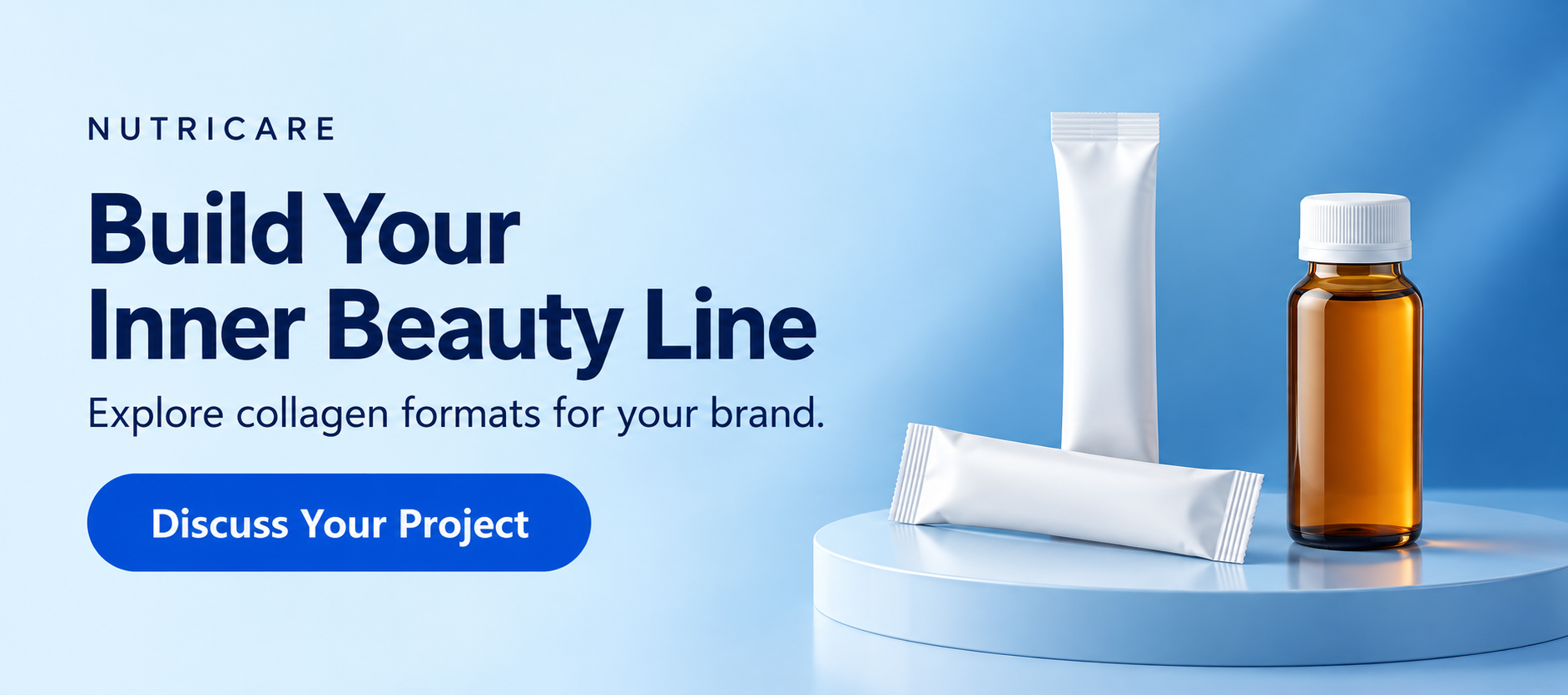 Discuss your collagen inner beauty product project with Nutricare.